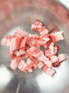 pork kimchi jjigae with aged kimchi