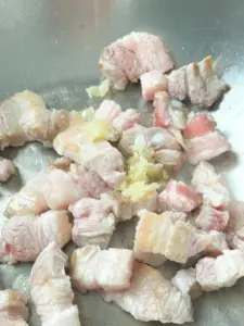 pork kimchi jjigae with aged kimchi