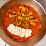 pork kimchi jjigae with aged kimchi