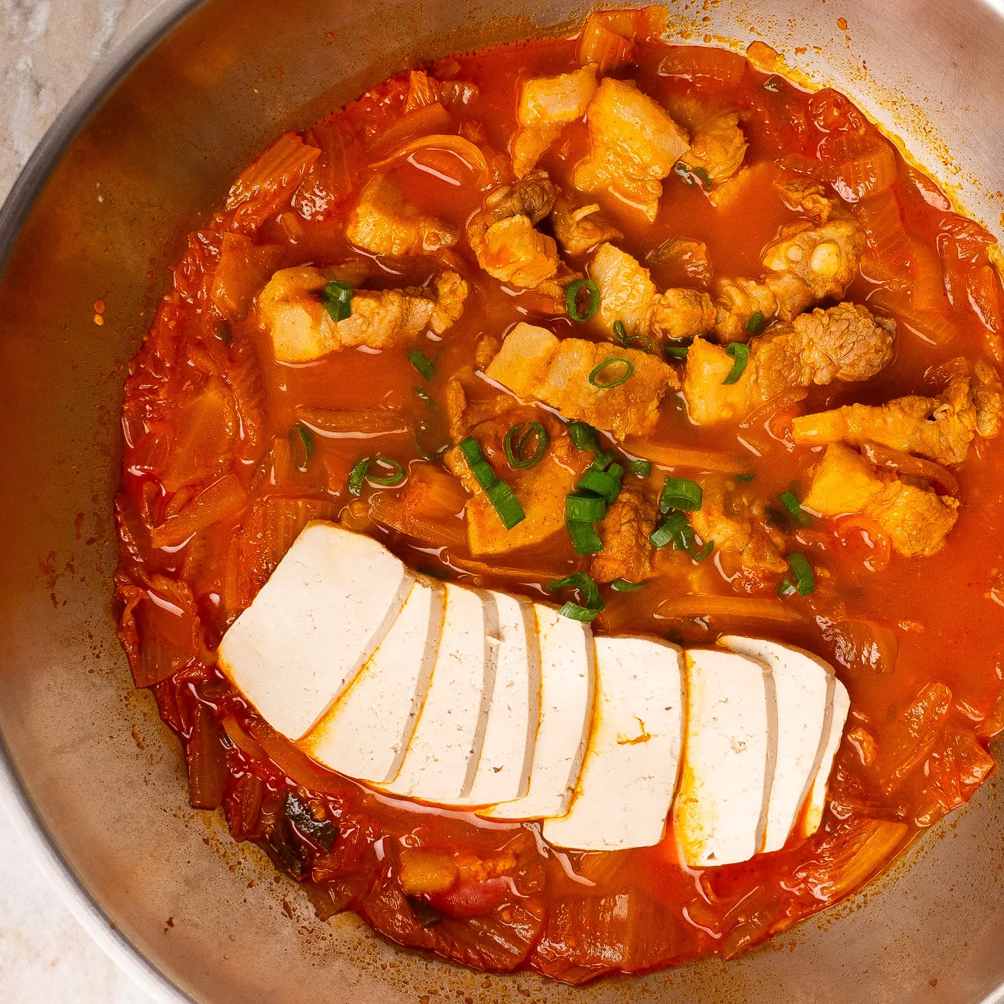 Easy Pork Kimchi Jjigae Recipe with Aged Kimchi pork kimchi jjigae with aged kimchi