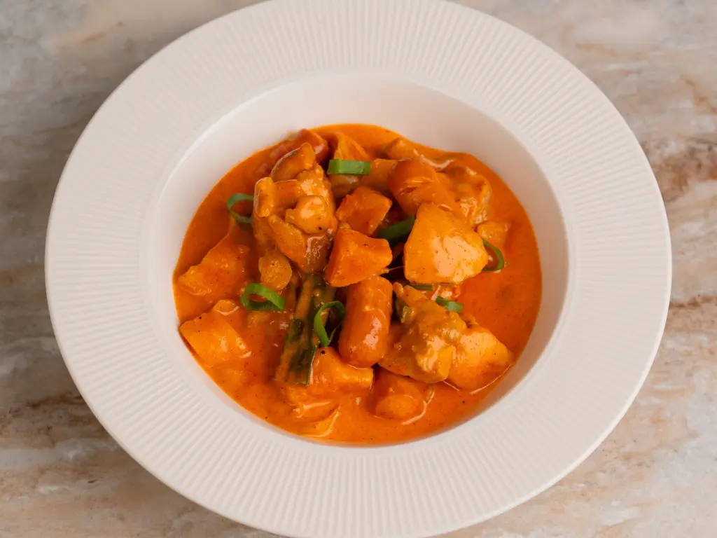 Korean Rose Jjimdak: Creamy Gochujang Braised Chicken rose jjimdak