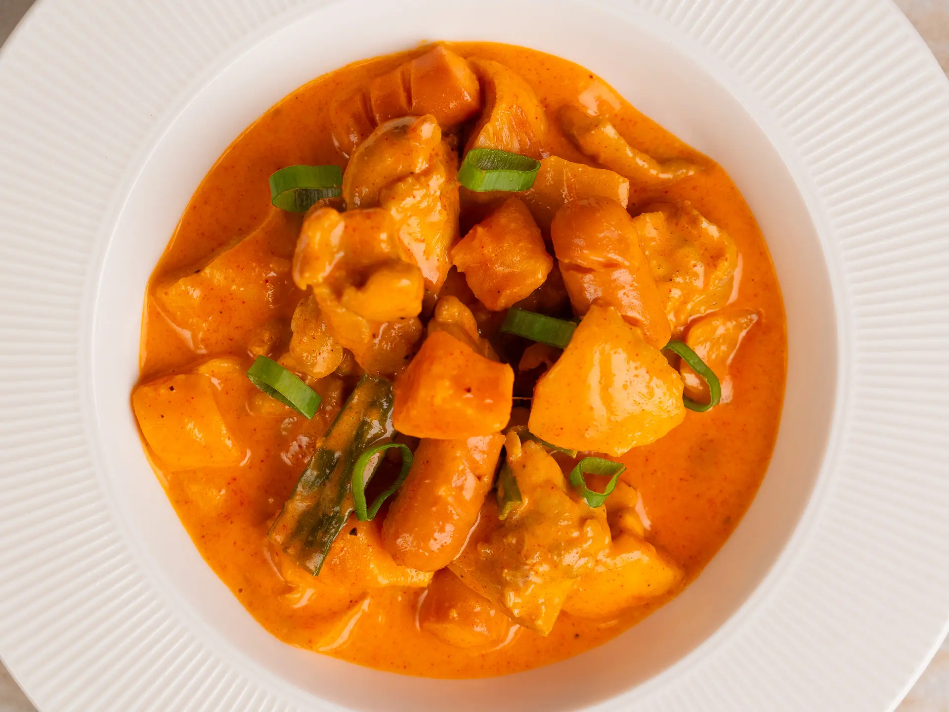 Korean Rose Jjimdak: Creamy Gochujang Braised Chicken rose jjimdak