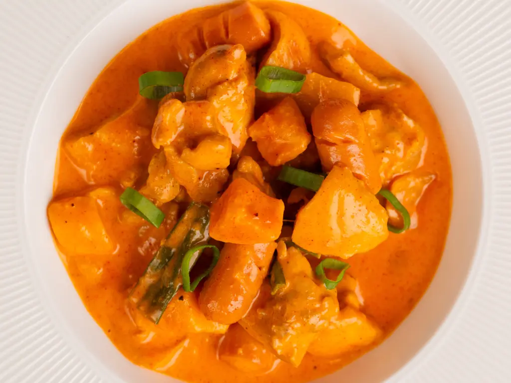 Korean Rose Jjimdak: Creamy Gochujang Braised Chicken rose jjimdak