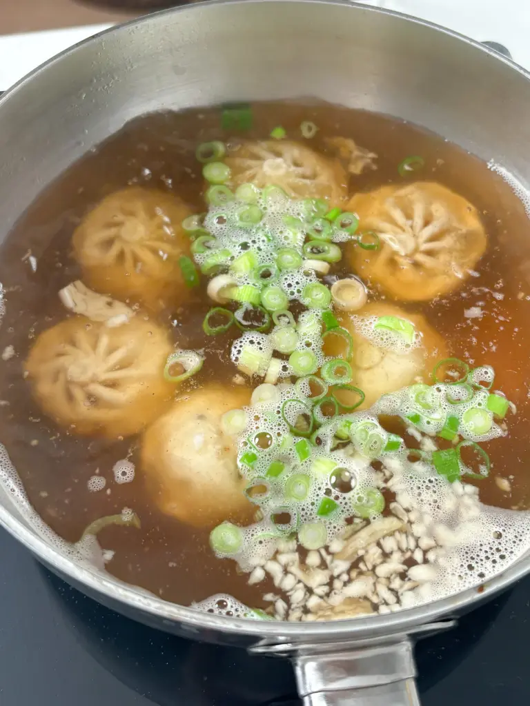 egg mandu soup
