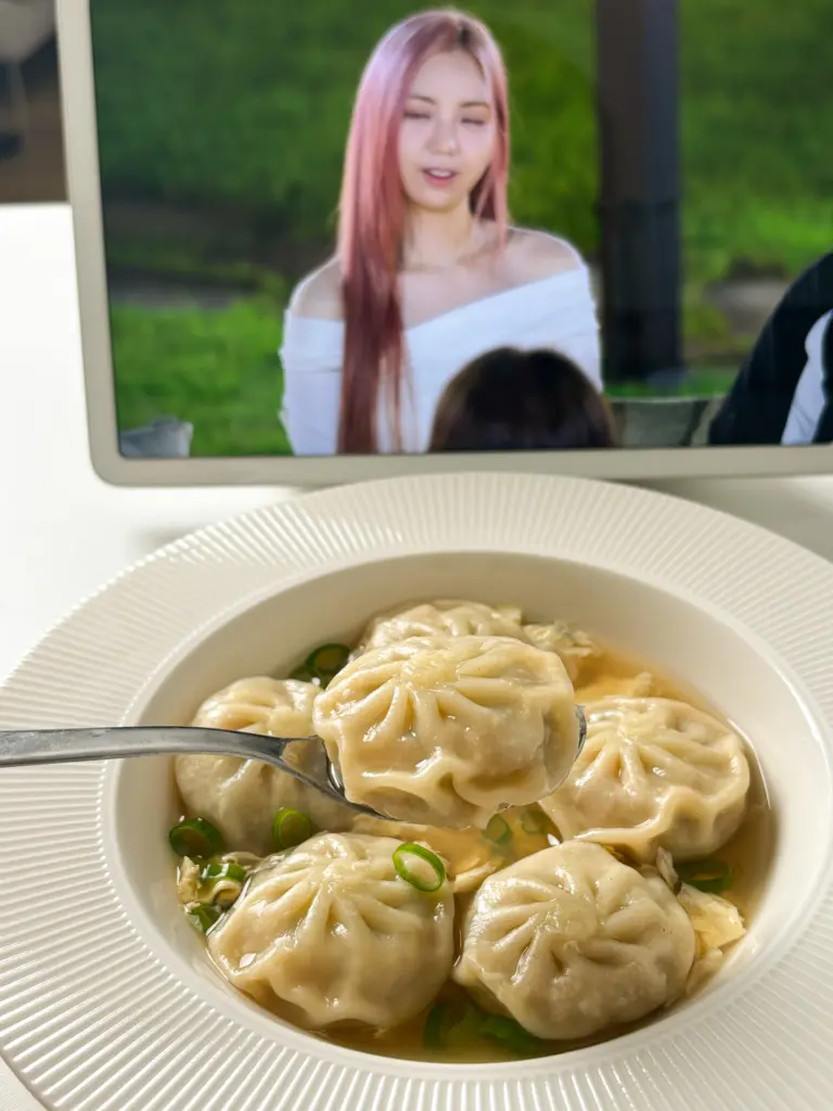 egg mandu soup