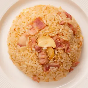 Garlic Butter Fried Rice Recipe: Easy Korean Fried Rice with Bacon garlic butter Korean fried rice recipe