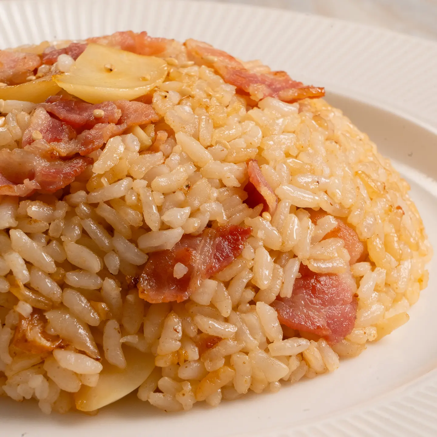 Garlic Butter Fried Rice Recipe: Easy Korean Fried Rice with Bacon garlic butter Korean fried rice recipe