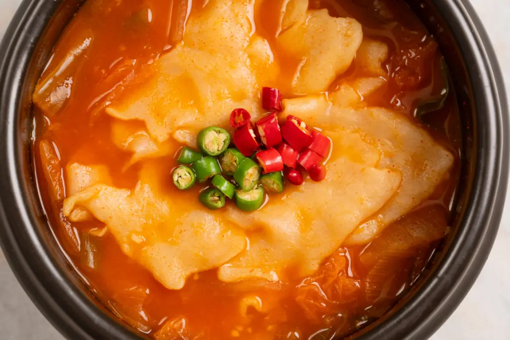 Easy Kimchi Sujebi by My Korean Mom: My Soul Food kimchi sujebi
