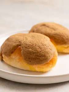 Coffee Bun with sweet coffee cream from Korean bakery