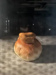 Coffee Bun with sweet coffee cream from Korean bakery