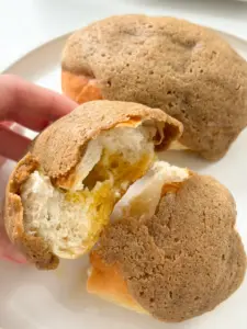 Coffee Bun with sweet coffee cream from Korean bakery