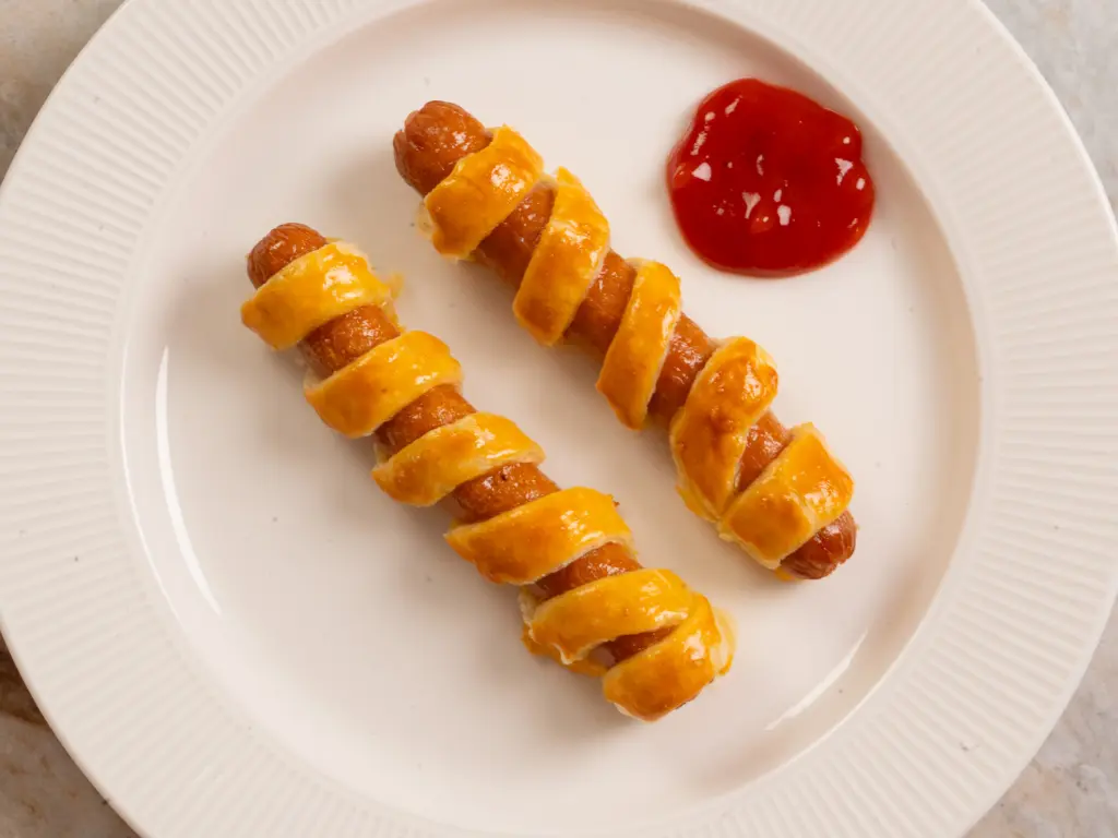 Tornado Corn Dog: Easy Korean Corn Dog Recipe with Puff Pastry in 10 Minutes tornado corn dog
