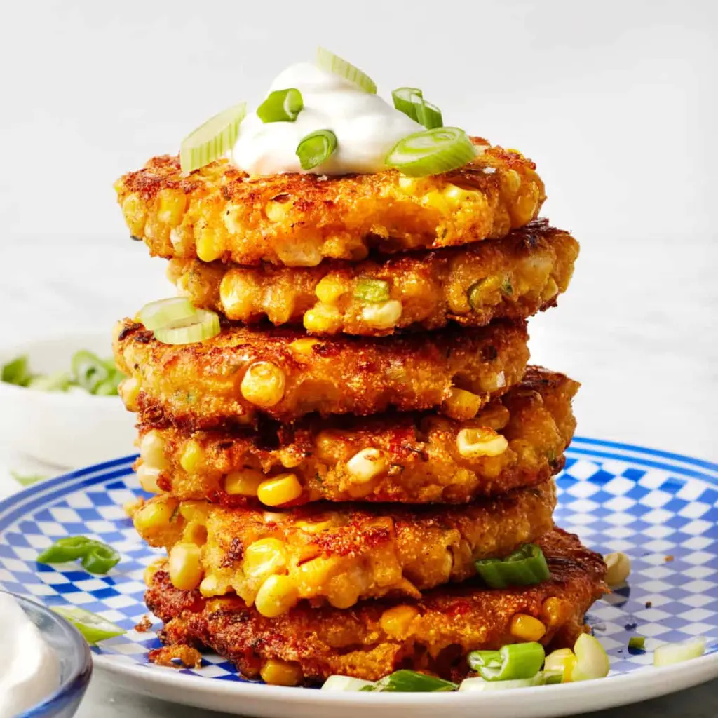 Crispy Korean Corn Pancake - Easy Corn Fritters Crispy Korean Corn Pancake - Easy Corn Fritters