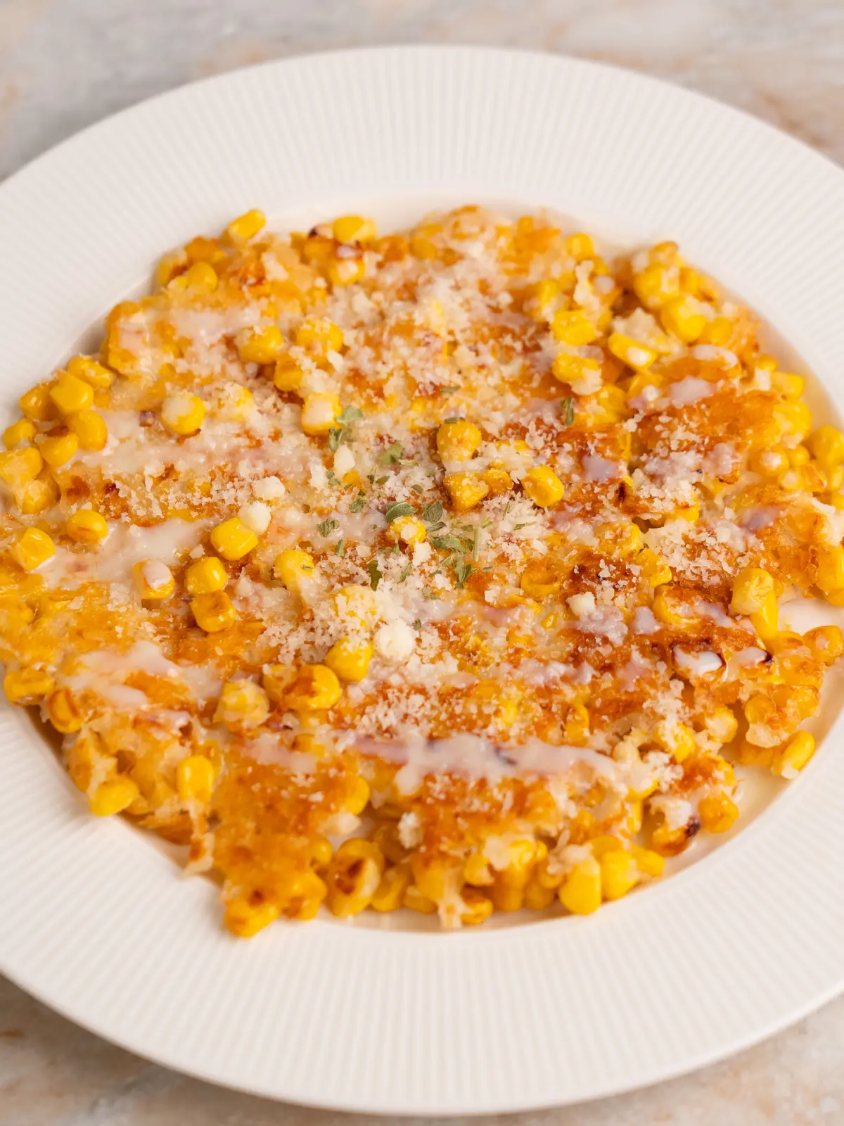 Corn pancake with sweet corn, like Korean corn fritters.
