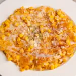 Corn pancake with sweet corn, like Korean corn fritters.