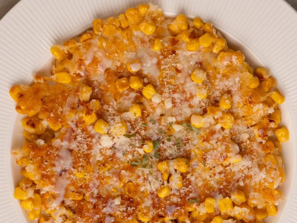 Crispy Korean Corn Pancake - Easy Corn Fritters Corn pancake with sweet corn, like Korean corn fritters.