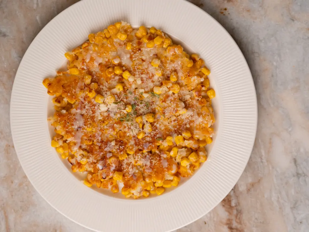 Crispy Korean Corn Pancake - Easy Corn Fritters Corn pancake with sweet corn, like Korean corn fritters.