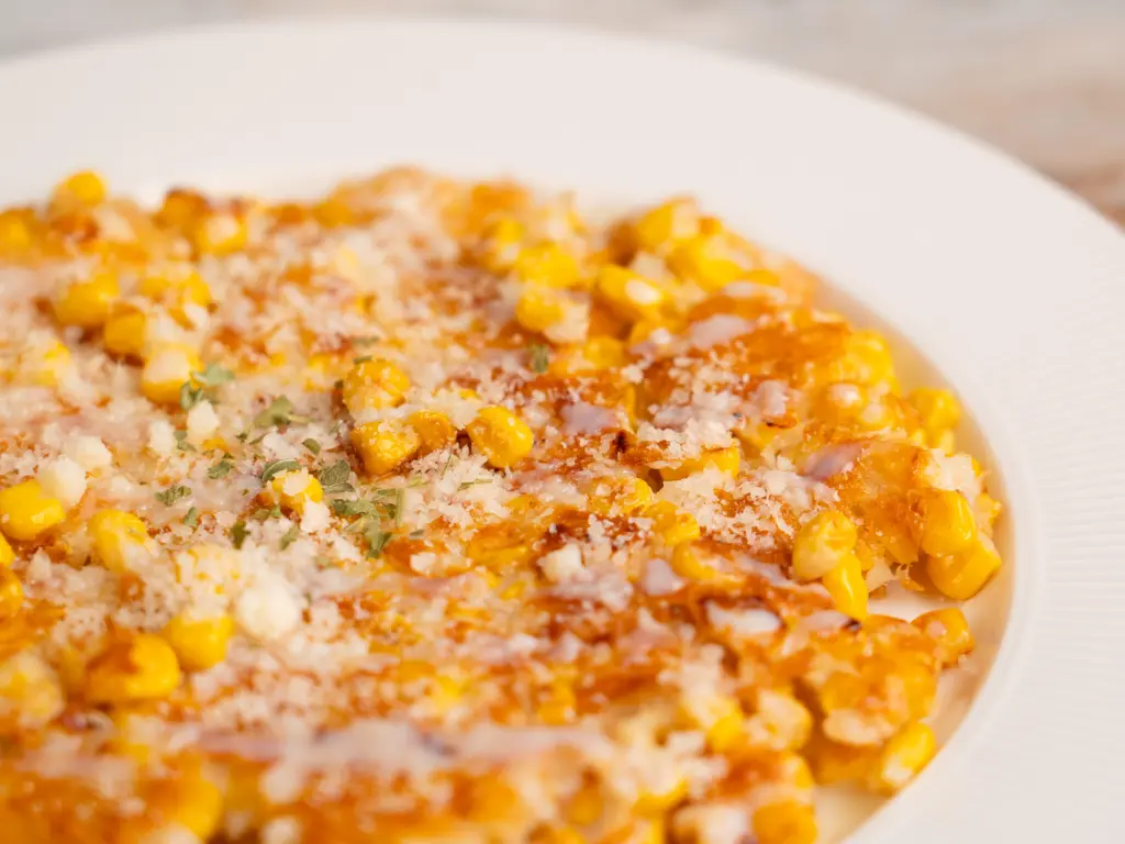 Crispy Korean Corn Pancake - Easy Corn Fritters Corn pancake with sweet corn, like Korean corn fritters.