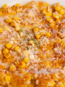 Corn pancake with sweet corn, like Korean corn fritters.
