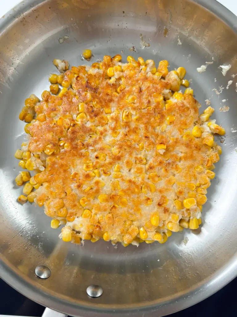 Crispy Korean Corn Pancake - Easy Corn Fritters Corn pancake with sweet corn, like Korean corn fritters.