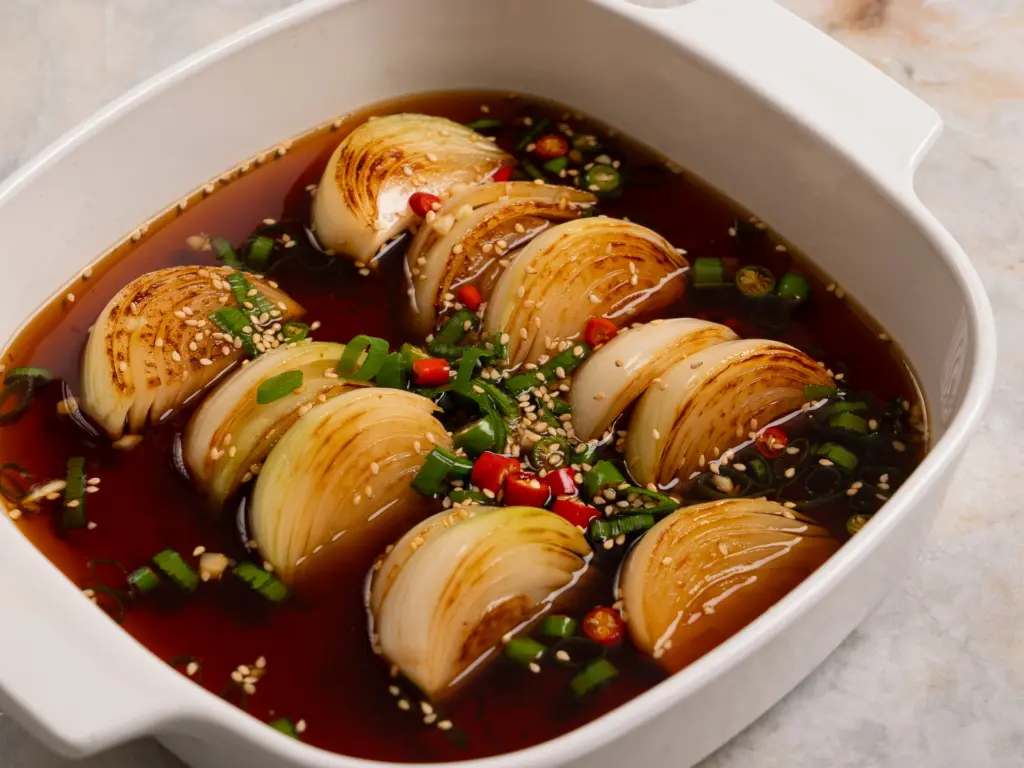Korean Grilled Pickled Onions Banchan | Easy Jangajji Recipe pickled onions banchan