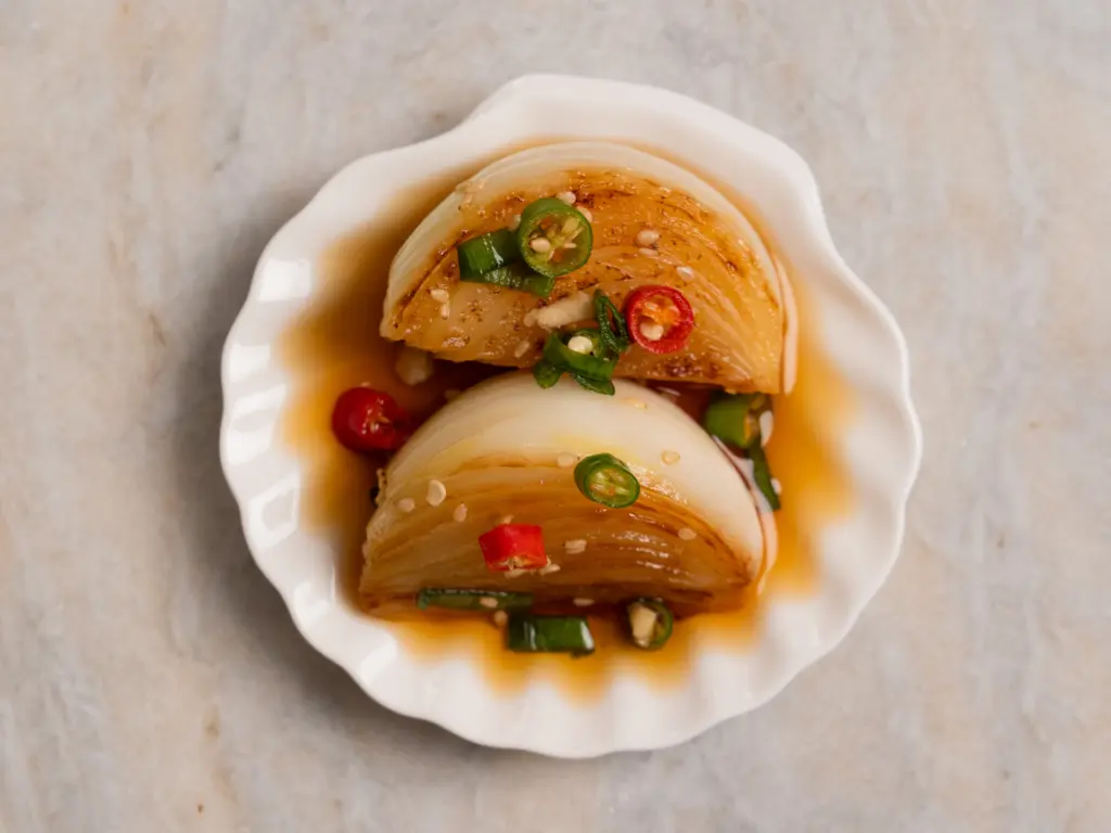 Korean Grilled Pickled Onions Banchan | Easy Jangajji Recipe Korean Grilled Pickled Onions Banchan | Easy Jangajji Recipe
