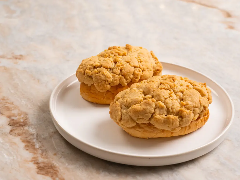 soboro bread, Korean bakery
