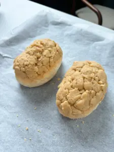 soboro bread, Korean bakery