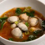 clam spinach doenjang soup