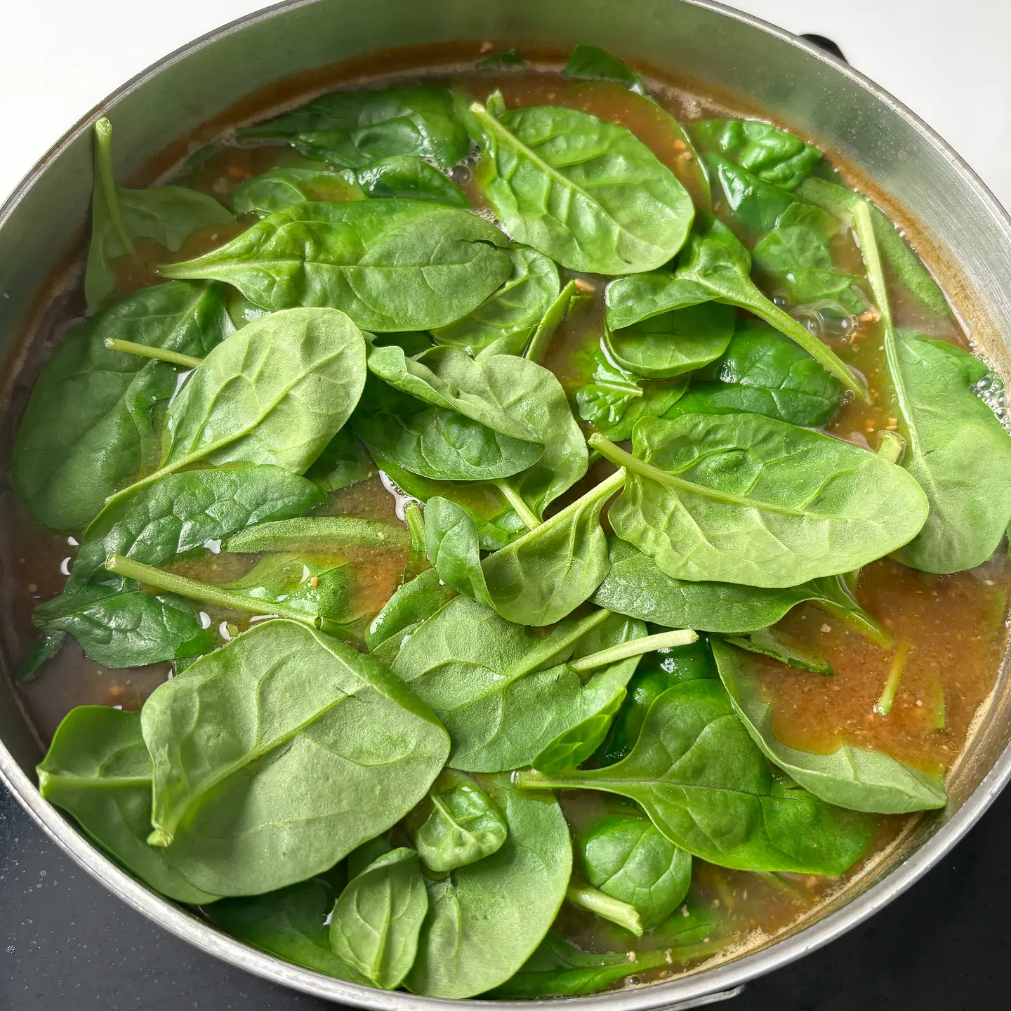 clam spinach doenjang soup