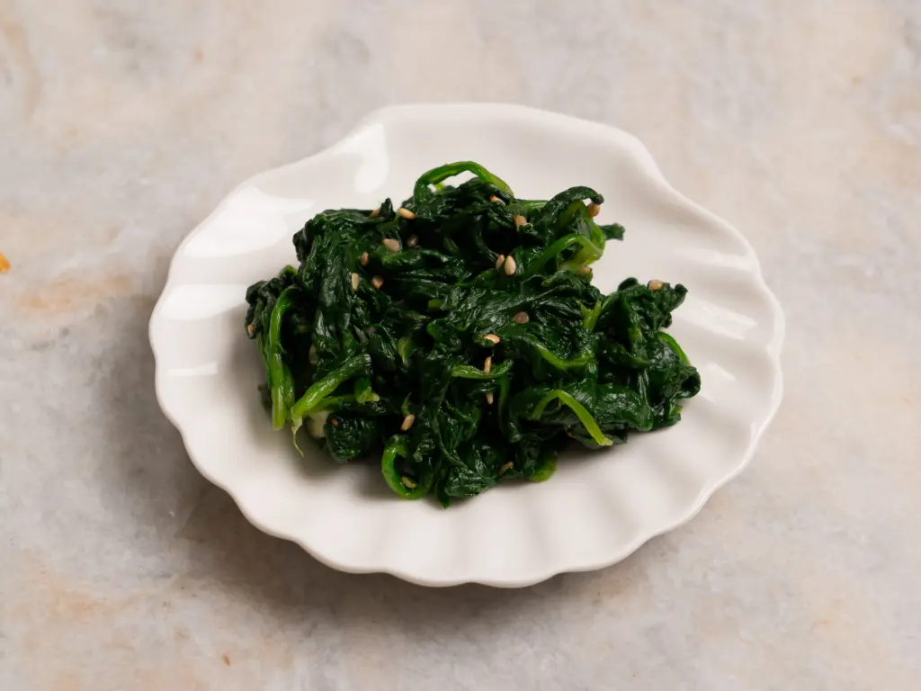 spinach banchan muchim
