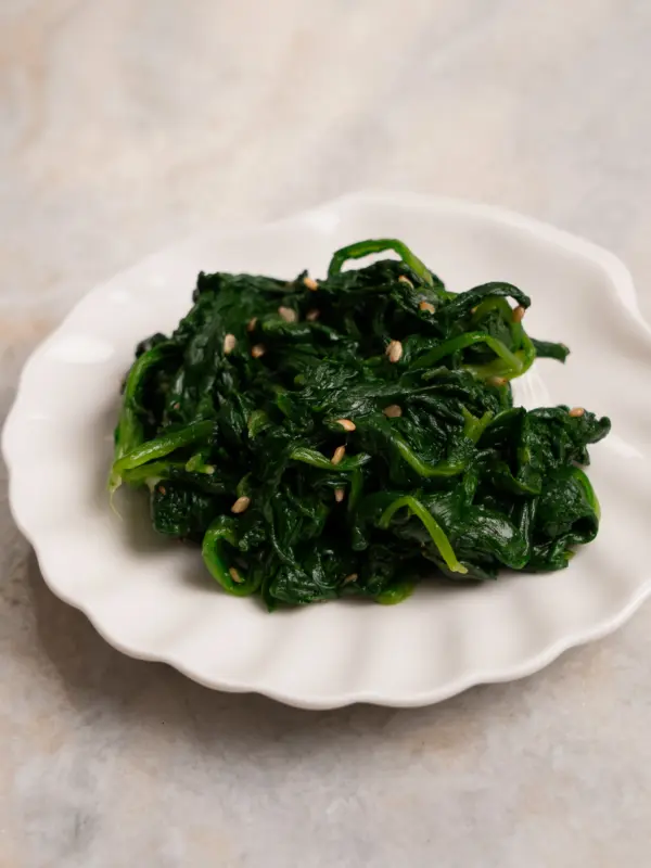 spinach banchan muchim