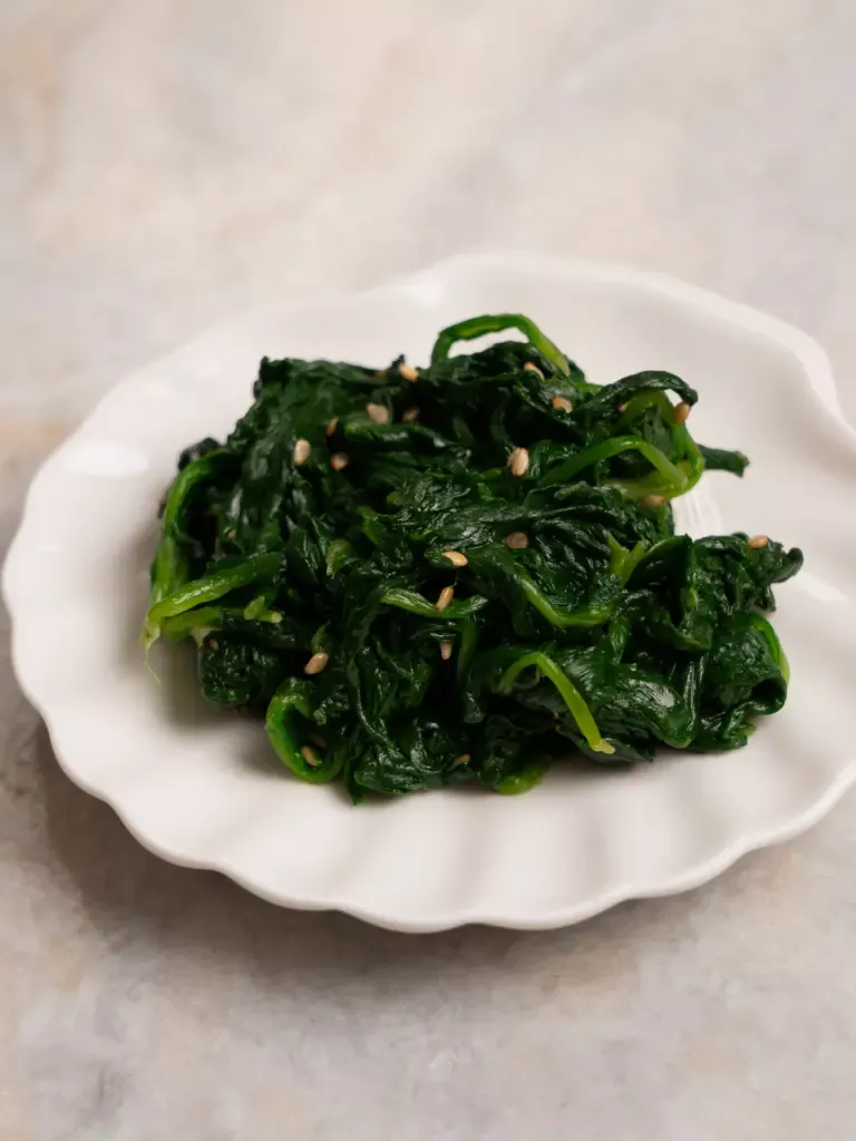 spinach banchan muchim
