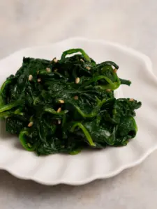 spinach banchan muchim