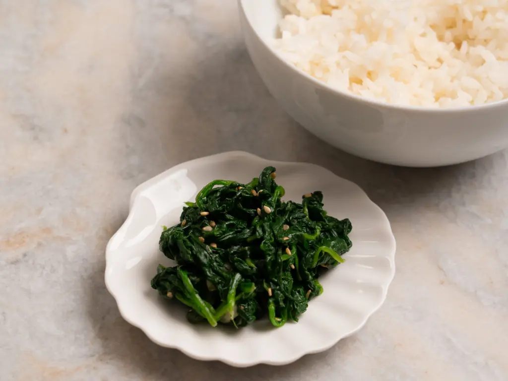 spinach banchan muchim