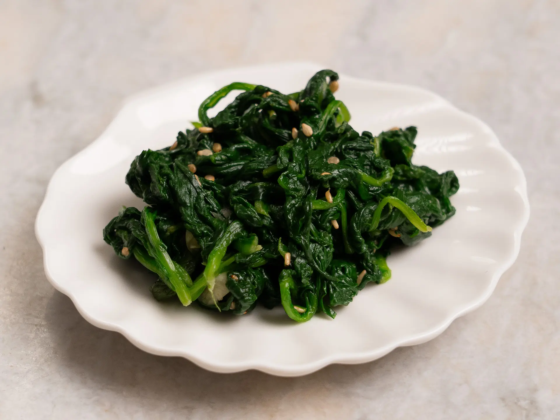 spinach banchan muchim