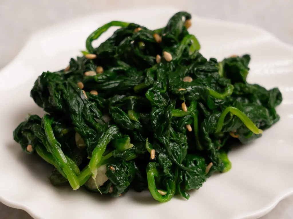 spinach banchan muchim