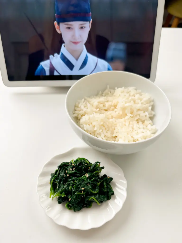 spinach banchan muchim