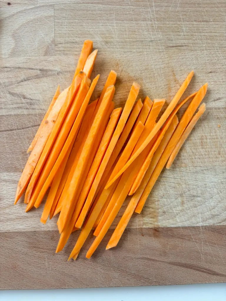 Korean sweet potato sticks in air fryer