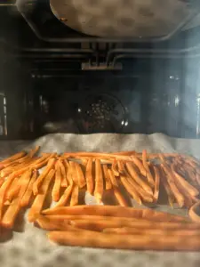 Korean sweet potato sticks in air fryer