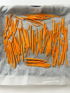 Korean sweet potato sticks in air fryer