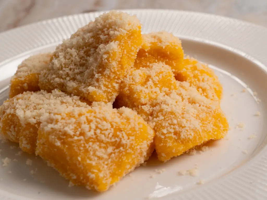 pumpkin injeolmi, hobak tteok