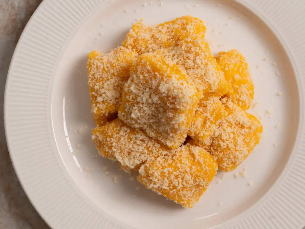pumpkin injeolmi, hobak tteok