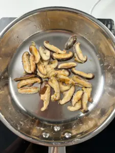 shiitake mushroom banchan, stir fried mushroom
