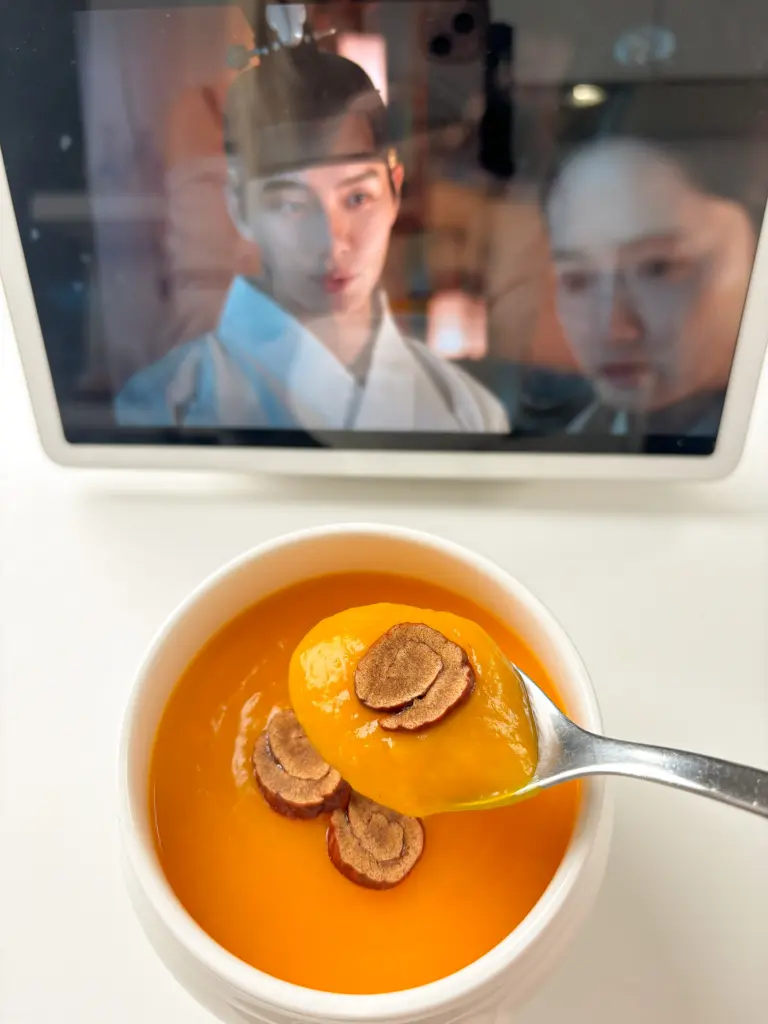 Korean Pumpkin Porridge to Reduce Bloating: Hobakjuk Korean pumpkin porridge, hobakjuk
