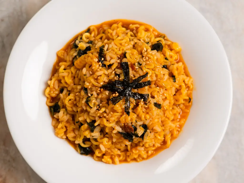 BTS Jungkook ramen porridge: Buldak Rajuk Recipe ramen porridge, rajuk