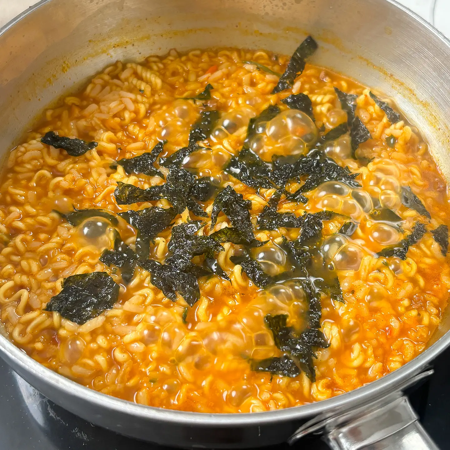 BTS Jungkook ramen porridge: Buldak Rajuk Recipe ramen porridge, rajuk