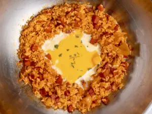 Cream Kimchi Fried Rice, Bokkeumbap, easy recipe