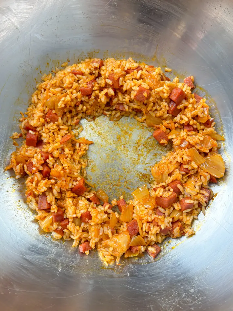 Cream Kimchi Fried Rice, Bokkeumbap, easy recipe