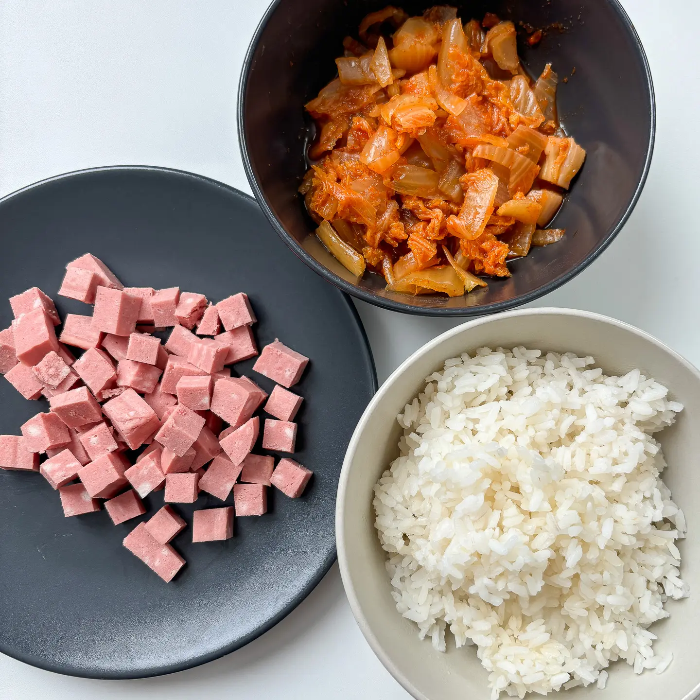 Cream Kimchi Fried Rice, Bokkeumbap, easy recipe